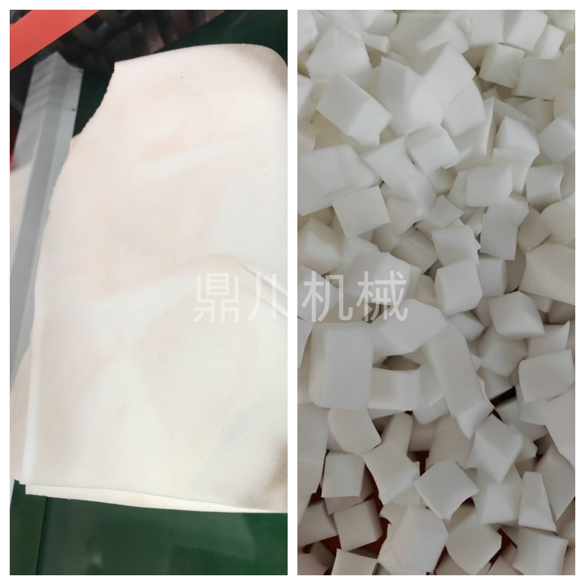 海綿切粒效果對(duì)比